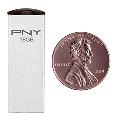  PNY Metal Attaché 16GB USB 2.0 Flash Drive
